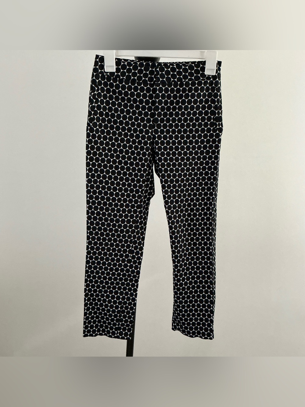 NYDJ Women’s Dress Ankle Pants – Black Polka Dot – 2P – Stretch